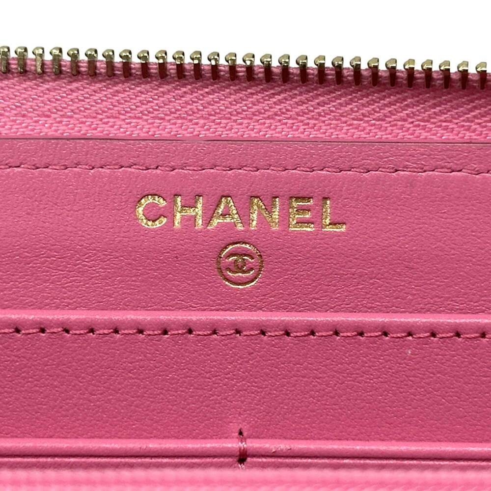 CHANEL Pink Caviar Leather Wallet - Picture 5 of 12